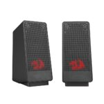 Caixa De Som Gamer Redragon Ranch Stereo 2.0 LED Red USB+3.5mm Controladora In-Line 6W RMS Preto - GS513 - Imagem 2