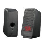 Caixa De Som Gamer Redragon Ranch Stereo 2.0 LED Red USB+3.5mm Controladora In-Line 6W RMS Preto - GS513 - Imagem 4