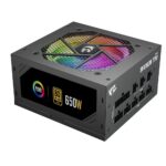 Fonte Gamer Redragon 650W ATX RGB Full Modular 80 Plus Gold Cabos Flat Preto - GC-PS013-1 - Imagem 3