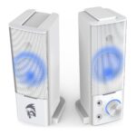 Caixa De Som Soundbar Redragon Orpheus GS550 LED Azul Estéreo 2.0 Branco - GS550W - Imagem 5