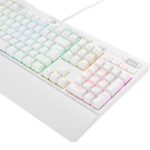 Teclado Óptico Gamer Redragon Brahma Pro RGB Switch Azul USB Branco - K586W - Imagem 2
