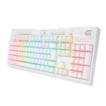 Teclado Óptico Gamer Redragon Brahma Pro RGB Switch Azul USB Branco - K586W - Imagem 3