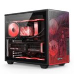 Gabinete Gamer Redragon Strafe Neo Infernal Dragon ATX Compacto S/Fan Mesh USB 3.0 Preto e Vermelho - CA-617B