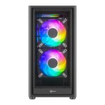 Gabinete Gamer Kalkan Vesir S/Fan Micro-ATX Vidro Temperado Duplo USB 3.0 Preto - KLK00083 - Imagem 3
