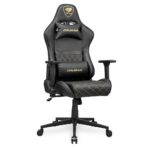 Cadeira Gamer Cougar Armor One V2 Gold Ajustável Couro PVC Até 120KG Preto e Dourado - CGR-AO2-GLB - Imagem 3