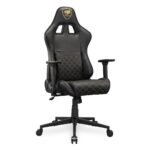 Cadeira Gamer Cougar Armor One V2 Gold Ajustável Couro PVC Até 120KG Preto e Dourado - CGR-AO2-GLB - Imagem 4