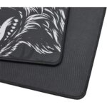 Mousepad Gamer Kalkan Howl Ext Lite Speed 900x300x3mm Borda Costurada Branco e Preto - KLK00106 - Imagem 6