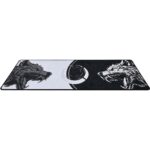 Mousepad Gamer Kalkan Howl Ext Lite Speed 900x300x3mm Borda Costurada Branco e Preto - KLK00106 - Imagem 7