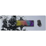 Mousepad Gamer Kalkan Ragnarok Ext Lite Speed 900x300x3mm Borda Costurada Cinza - KLK00108 - Imagem 2