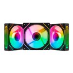 Kit 3 Fans Pichau Wave P1 ARGB 120mm Com Controladora Preto - PG-WPRGB-BK01 - Imagem 2