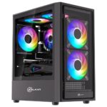 Gabinete Gamer Kalkan Vesir S/Fan Micro-ATX Vidro Temperado Duplo USB 3.0 Preto - KLK00083