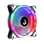 Cooler Fan Rise Mode Galaxy 120mm RGB Rainbow 1500RPM Preto - RM-FRM-02-RGB