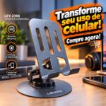 Suporte para Celular  Dobrável Giratório 360 Ajustável - LEY-2394 - Imagem 3