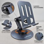 Suporte para Celular  Dobrável Giratório 360 Ajustável - LEY-2394 - Imagem 4