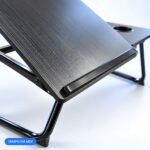 Mesa para Notebook e Leitura Dobrável 5 Níveis com Porta Copo MDF Preto - AGSN-662 - Imagem 7