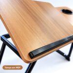 Mesa Para Notebook e Leitura Dobrável 5 Níveis Com Porta Copo MDF Carvalho - AGSN-662 - Imagem 6