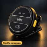 Mini Microfone Lapela Sem Fio Duplo 2.4GHz Estojo USB-C - MM-Q8TC2 - Imagem 7