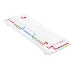Teclado Optico Gamer Redragon Magic-Wand Pro RGB Branco Switch Azul ABNT2 - Imagem 4