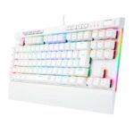 Teclado Optico Gamer Redragon Magic-Wand Pro RGB Branco Switch Azul ABNT2 - Imagem 6