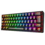 Teclado Mecânico Redragon Fizz RGB Clear Black 60% Switch Crystal - K617CTB-RGB - Imagem 3