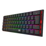 Teclado Mecânico Gamer Redragon Anivia Pro RGB 60% Switch Marrom Low Profile Preto - K614RGB-PRO - Imagem 2