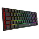 Teclado Mecânico Gamer Redragon Anivia Pro RGB 60% Switch Marrom Low Profile Preto - K614RGB-PRO - Imagem 4