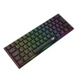 Teclado Mecânico Gamer Redragon Anivia Pro RGB 60% Switch Marrom Low Profile Preto - K614RGB-PRO - Imagem 5