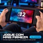 Capa Protetora para Nintendo Switch 2 Antiderrapante Compatível com Dock - Imagem 5