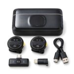 Mini Microfone Lapela Sem Fio Duplo 2.4GHz Estojo USB-C - MM-Q8TC2