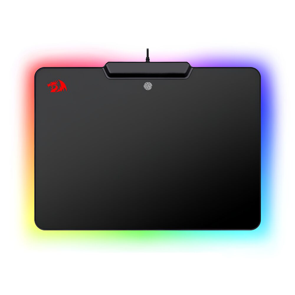 26e6504636398ba2c2cc712b695b9a84.jpg Mousepad Gamer Redragon Epeius RGB 350x250mm Preto - P009 - Imagem 1