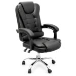 Cadeira Escritório Presidente Ergonômica com Altura Ajustável Preto - ST-1100