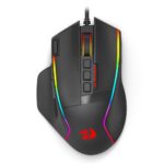 Mouse Gamer Redragon Swain RGB V2 PAW3395 26000DPI 9 Botões Preto - M915-RGB V2