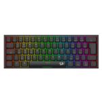 Teclado Mecânico Gamer Redragon Anivia Pro RGB 60% Switch Marrom Low Profile Preto - K614RGB-PRO