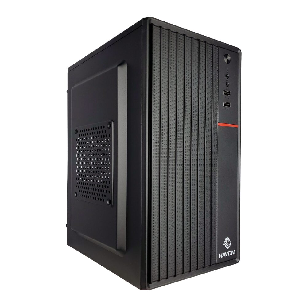 839d8ad0ec134665dff976c89046394c.jpg Gabinete Office Hayom GB1755 S/Fonte S/Fan ATX Preto - GB1755 - Imagem 1