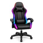 Cadeira Gamer com Altura Ajustável RGB LED com Controle Ergonômica - ST-1097