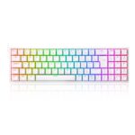 Teclado Mecânico Redragon Pollux RGB Switch Blue USB Branco - K628-RGB-W